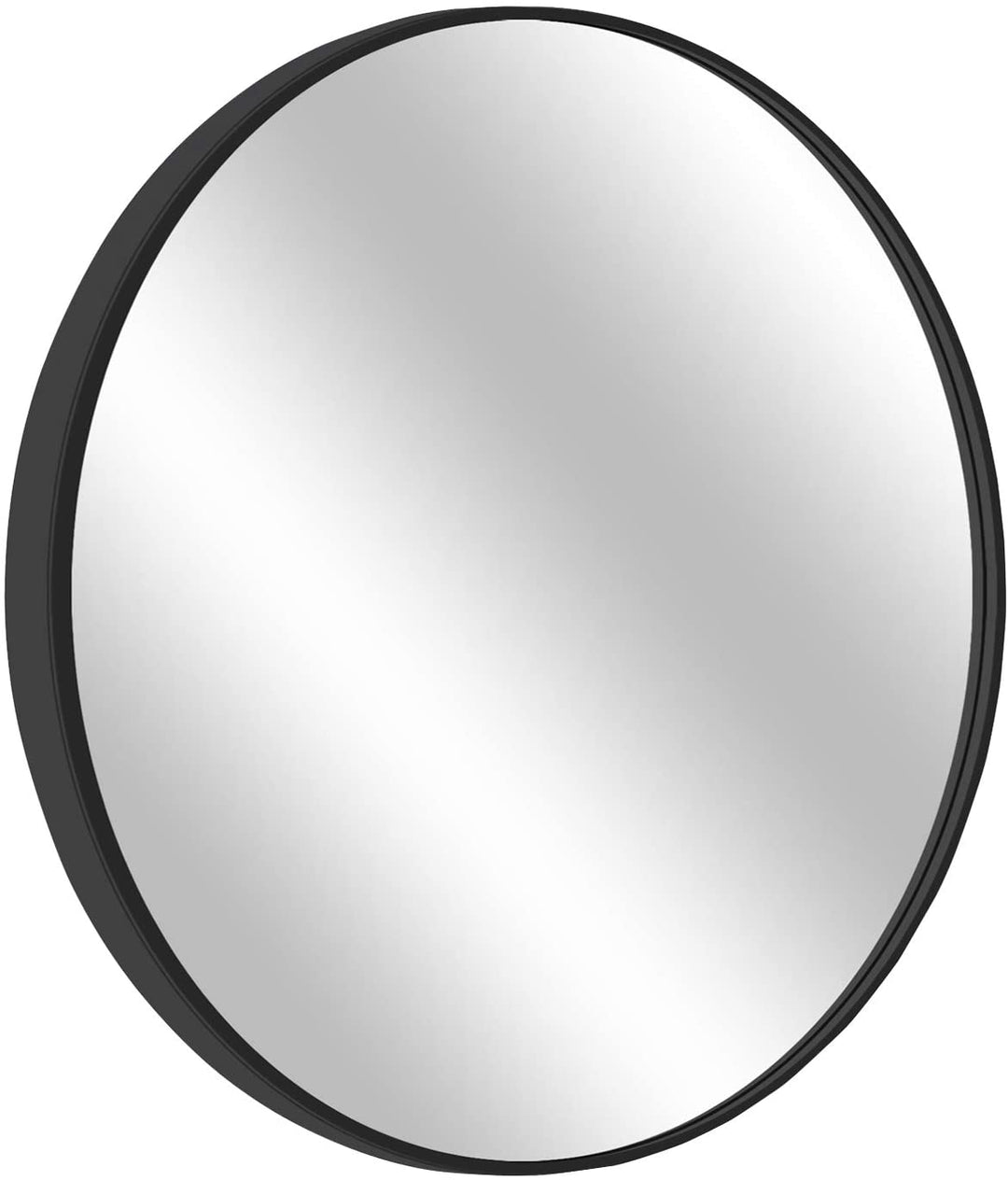 Espejo negro redondo de pared Ennyo