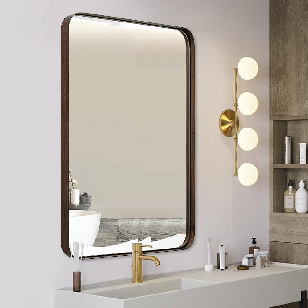 Espejo de pared para baño de acero inoxidable Odyssee