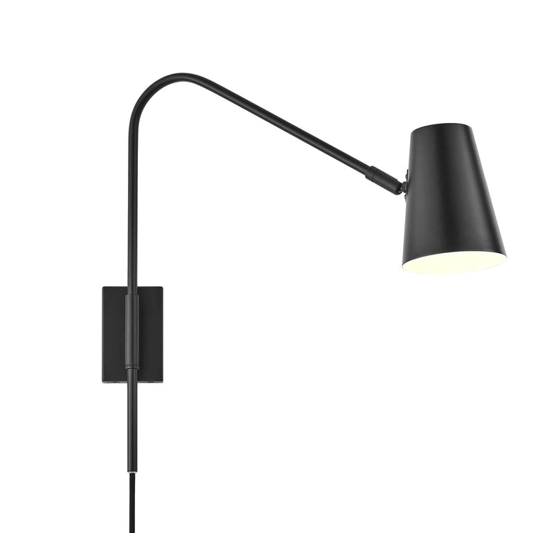 Arbotante de metal color negro Tobit.