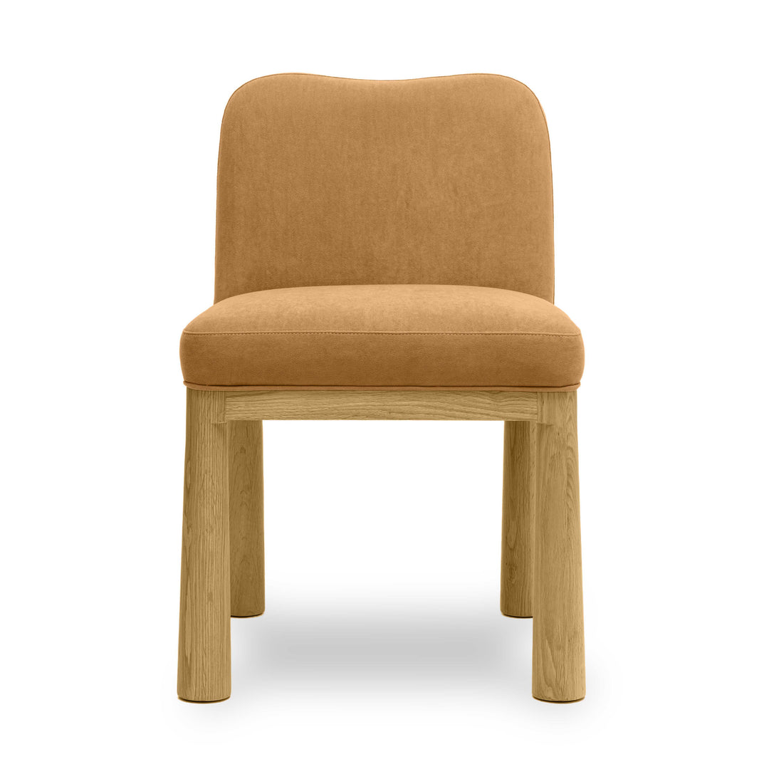Silla de comedor de terciopelo Sora