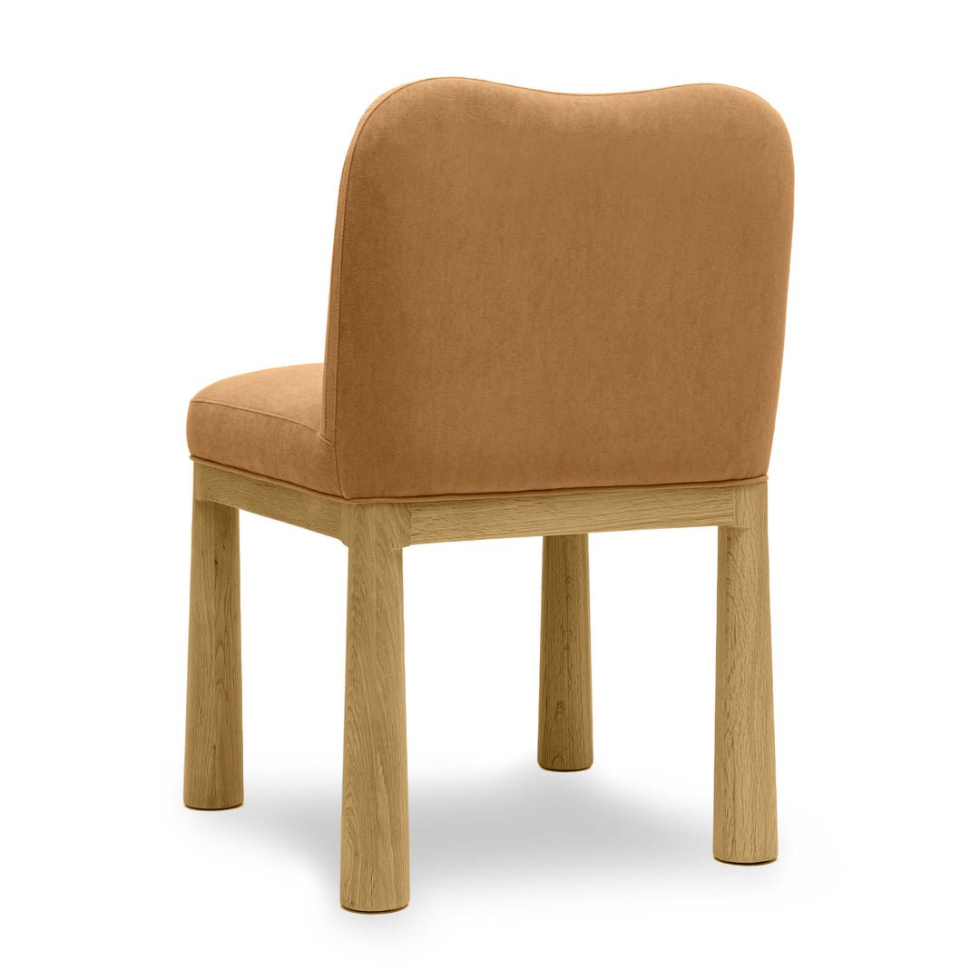 Silla de comedor de terciopelo Sora