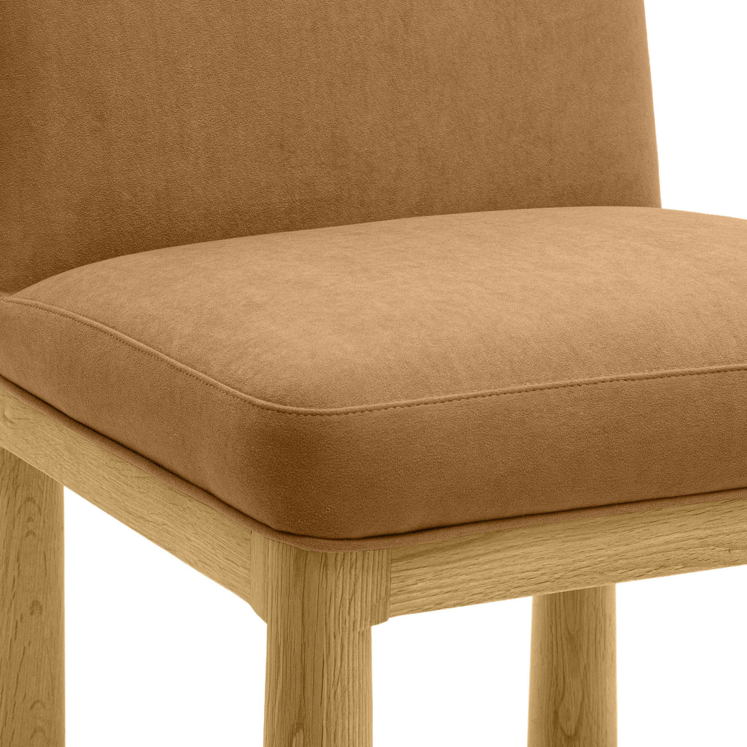 Silla de comedor de terciopelo Sora
