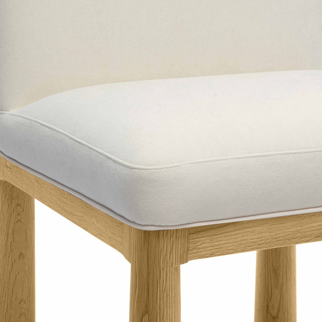 Silla de comedor de terciopelo Sora