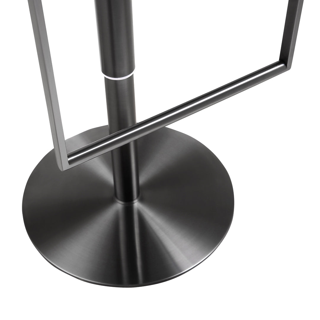 Banco para barra de cocina ajustable en acero inoxidable Driss