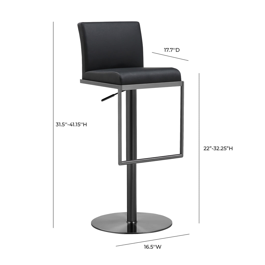 Banco para barra de cocina ajustable en acero inoxidable Driss