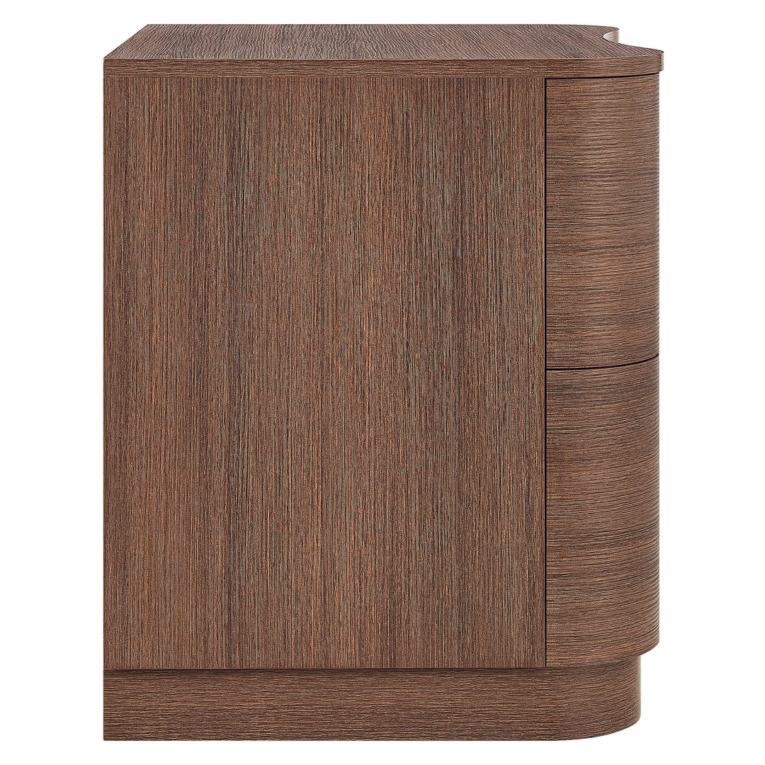 Buró curvo de dos cajones Bruno