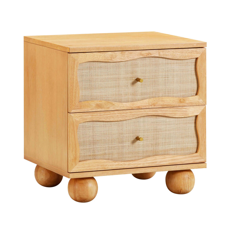 Buró de madera y ratán Kahina.