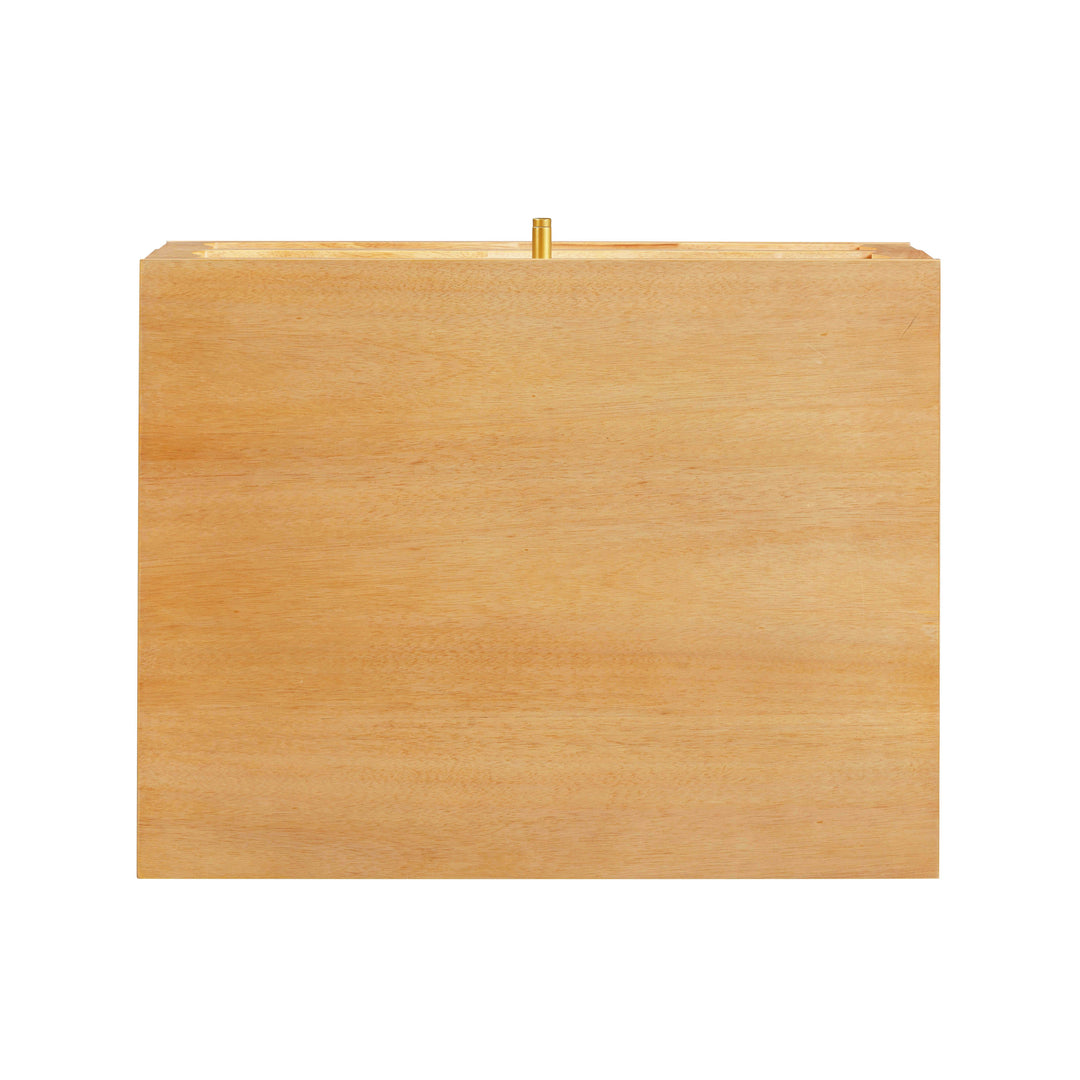 Buró de madera y ratán Kahina