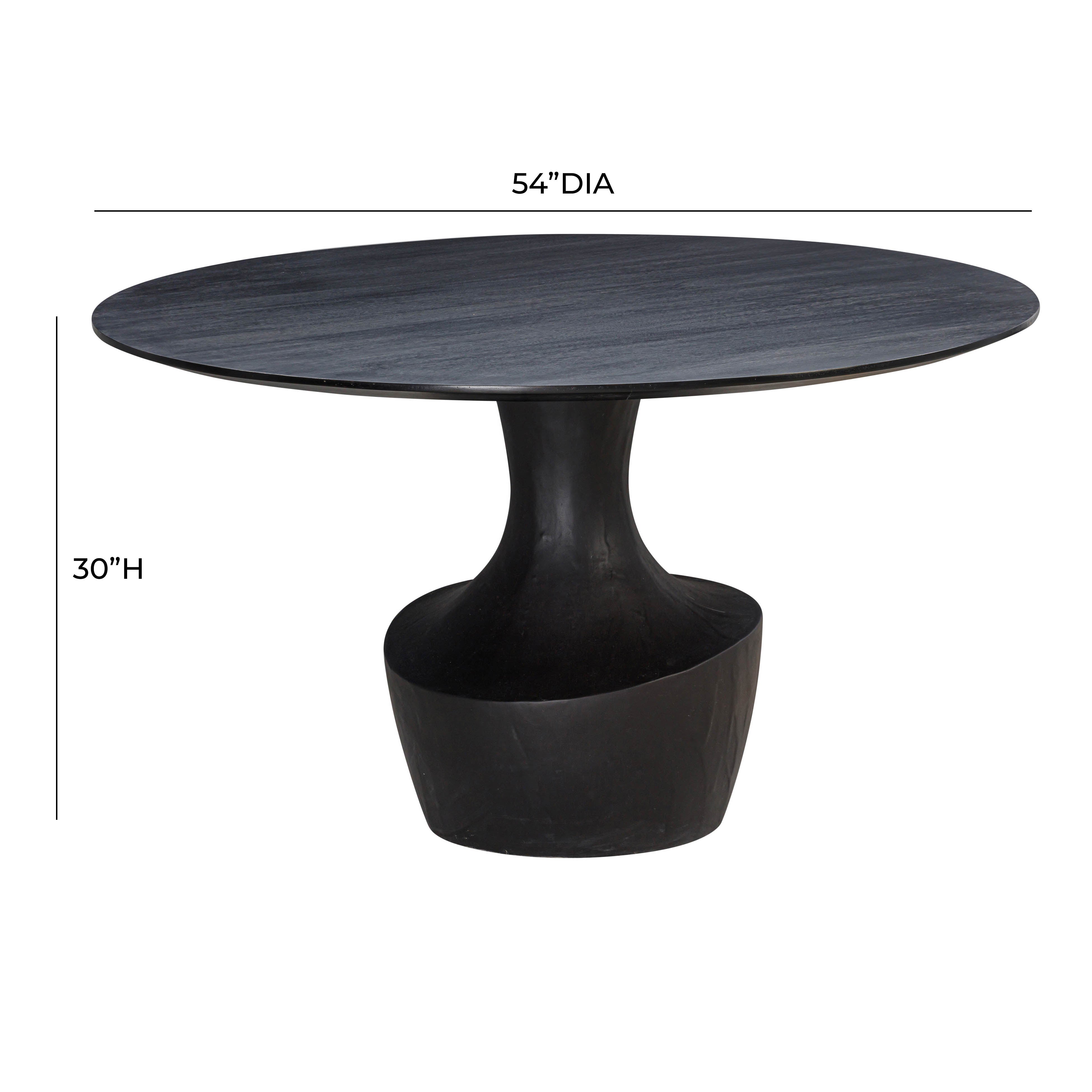 Comedor Negro Escultural Halo dimensiones.