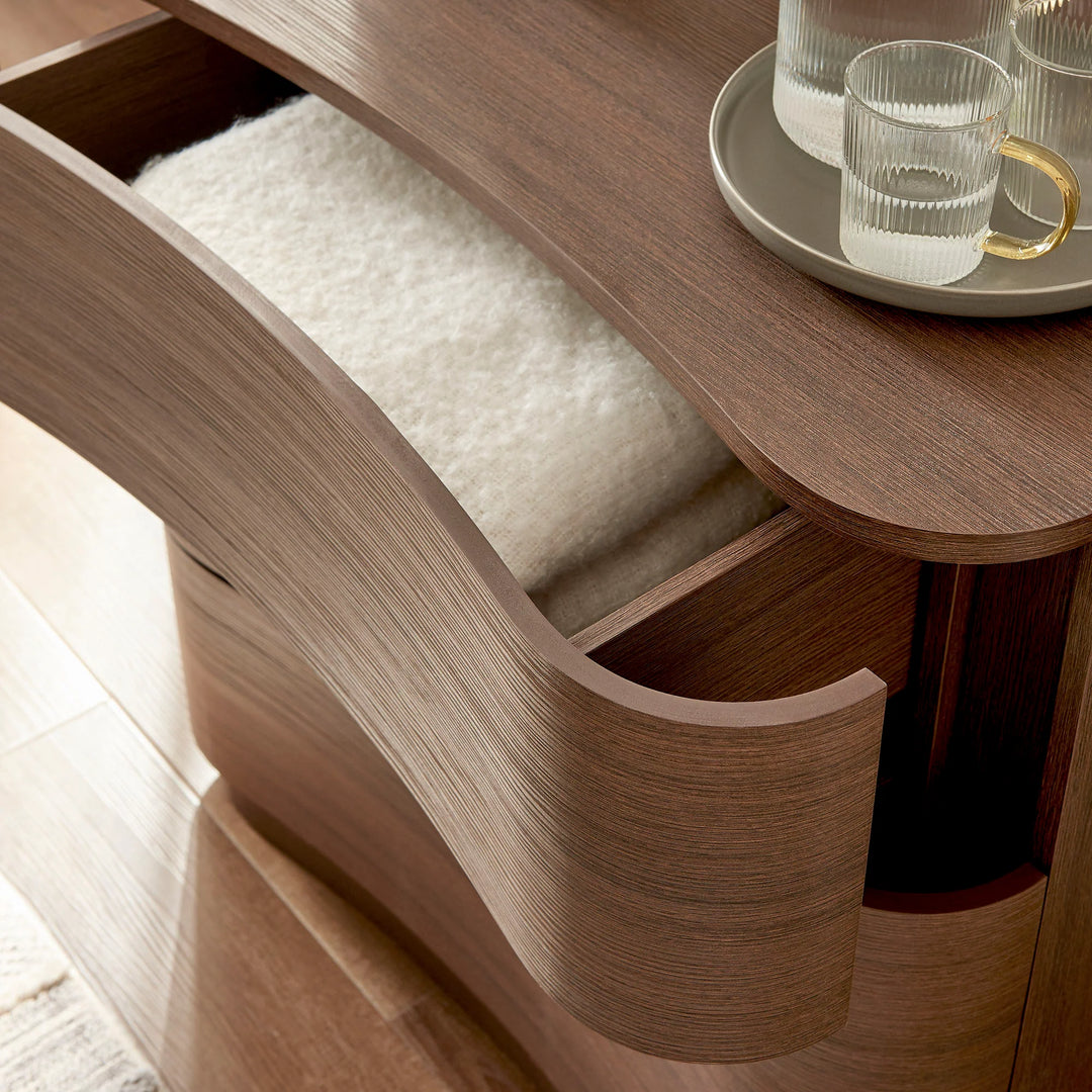 Cajonera compacta curveado de 3 cajones Bruno