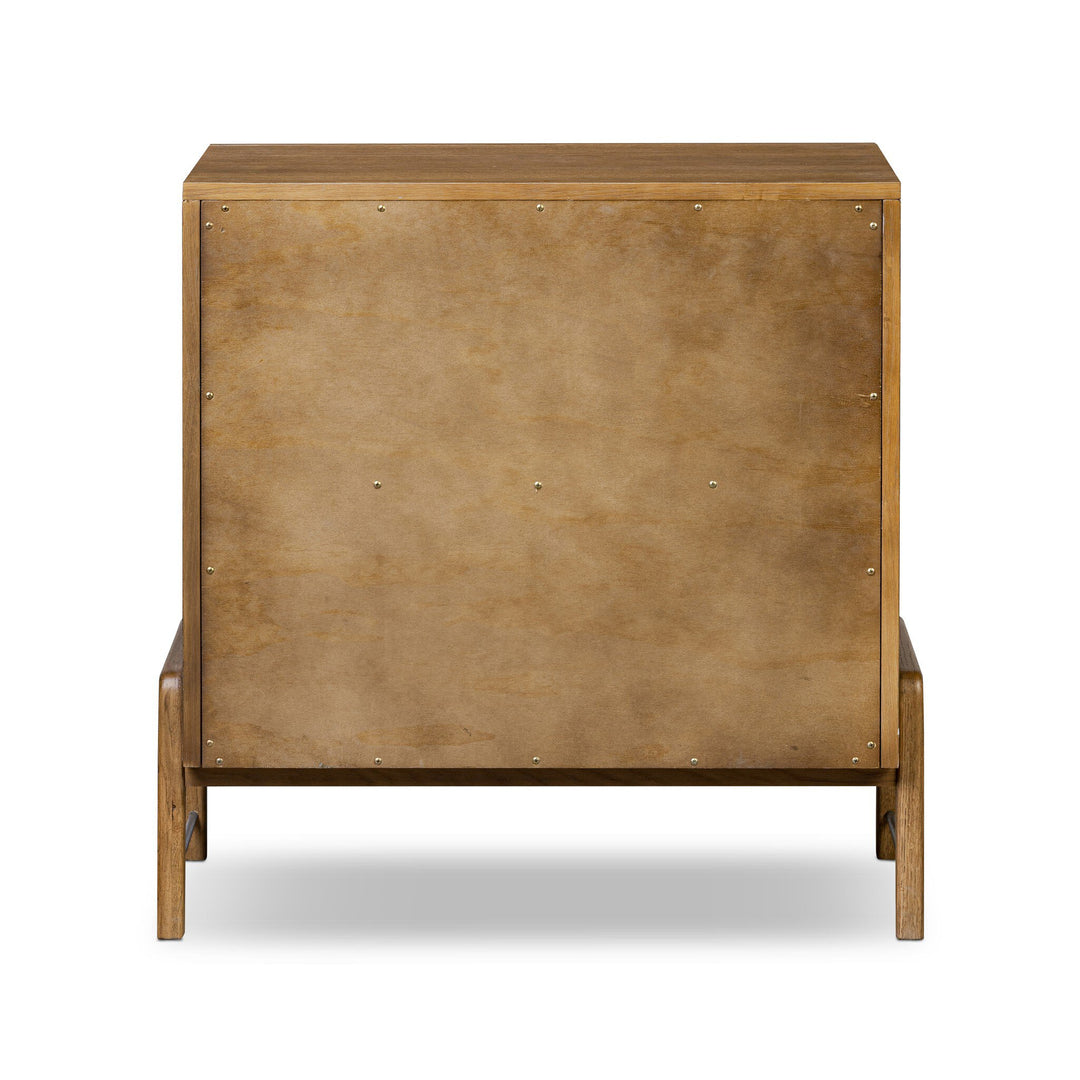 Cajonera con manijas de cuero de 3 cajones Wael