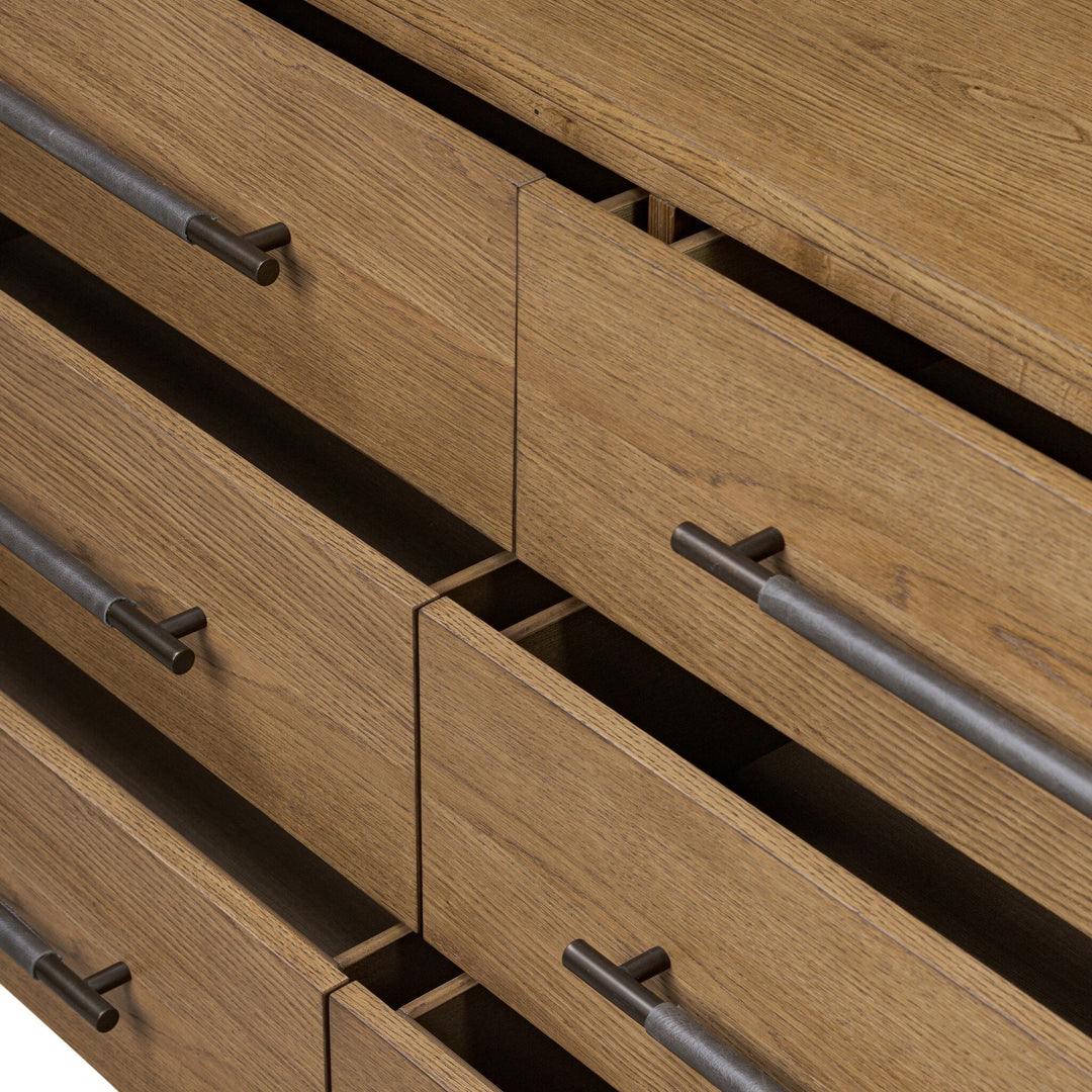 Cajonera para dormitorio moderno con 6 cajones Wael