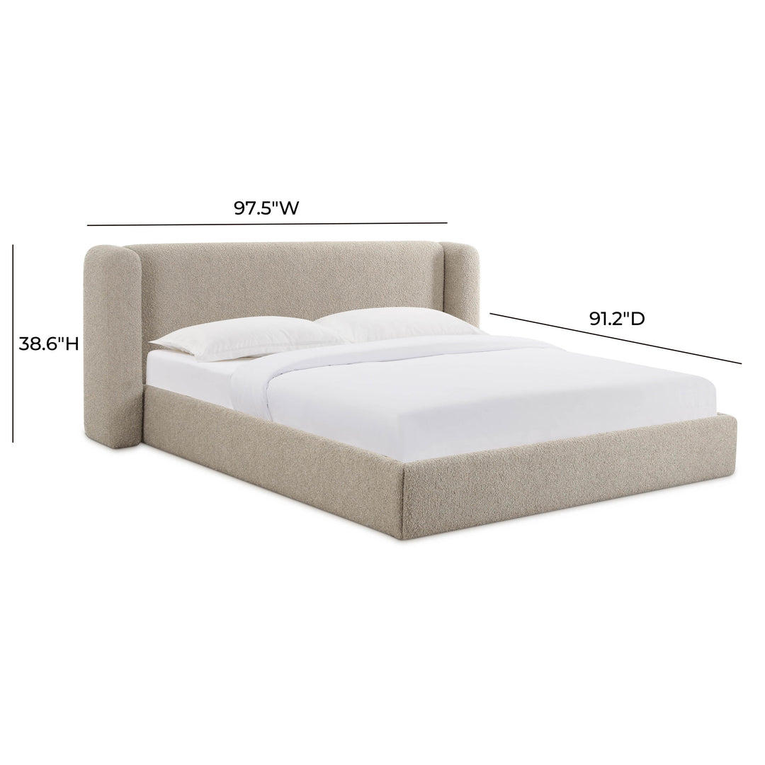 Cama King de boucle Santino