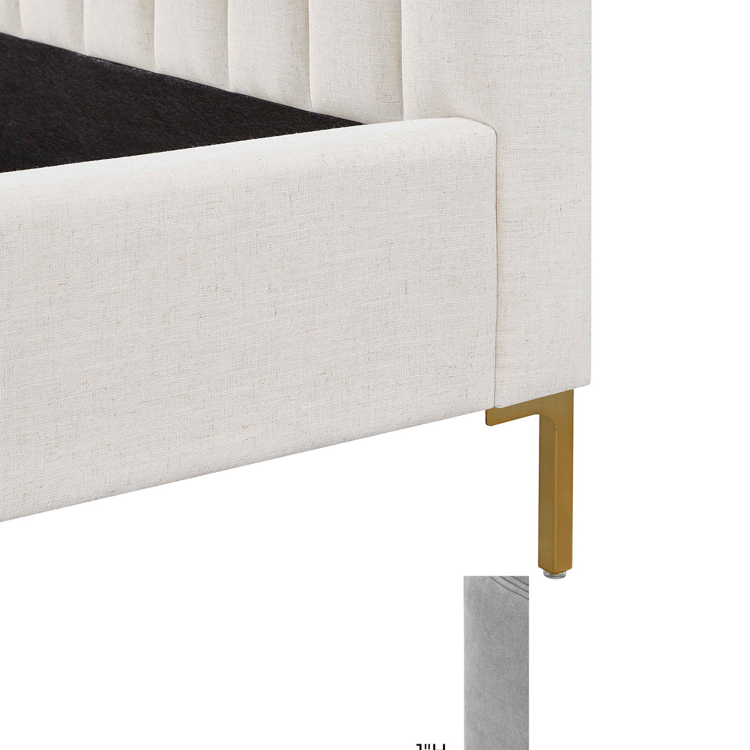 Cama King de lino Aliara