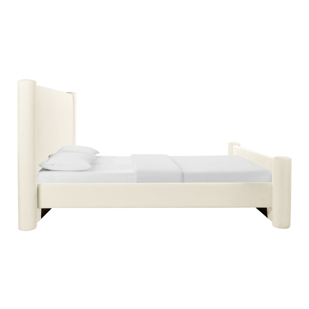 Cama Queen de terciopelo Alezu
