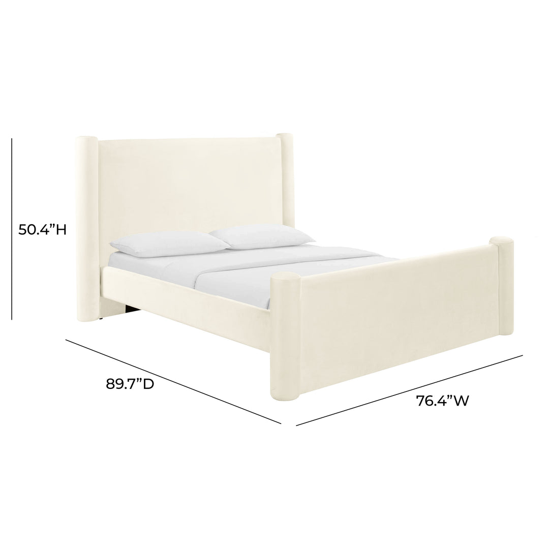 Cama Queen de terciopelo Alezu