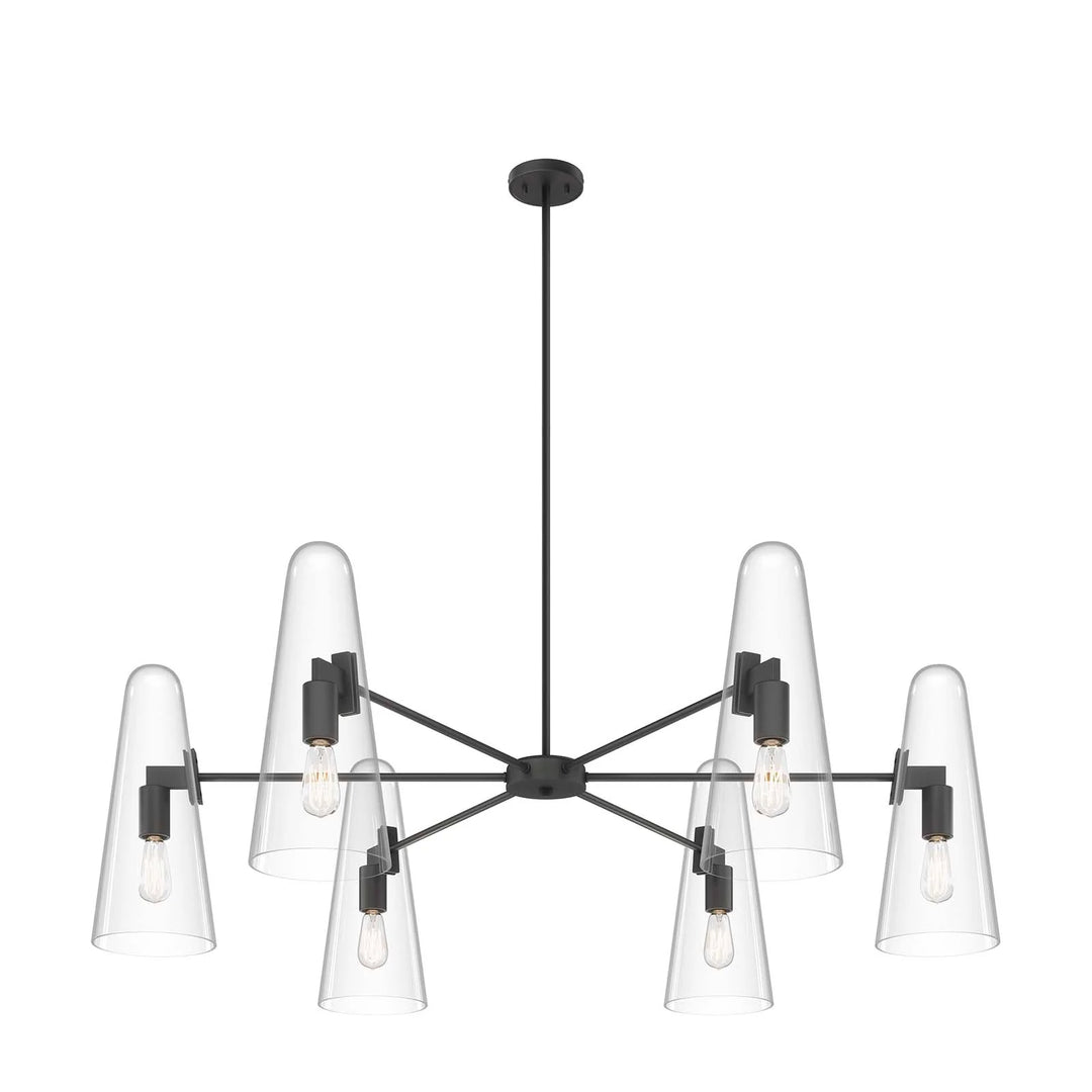 Candelabro de 6 luces y vidrio transparente u opaco Skander