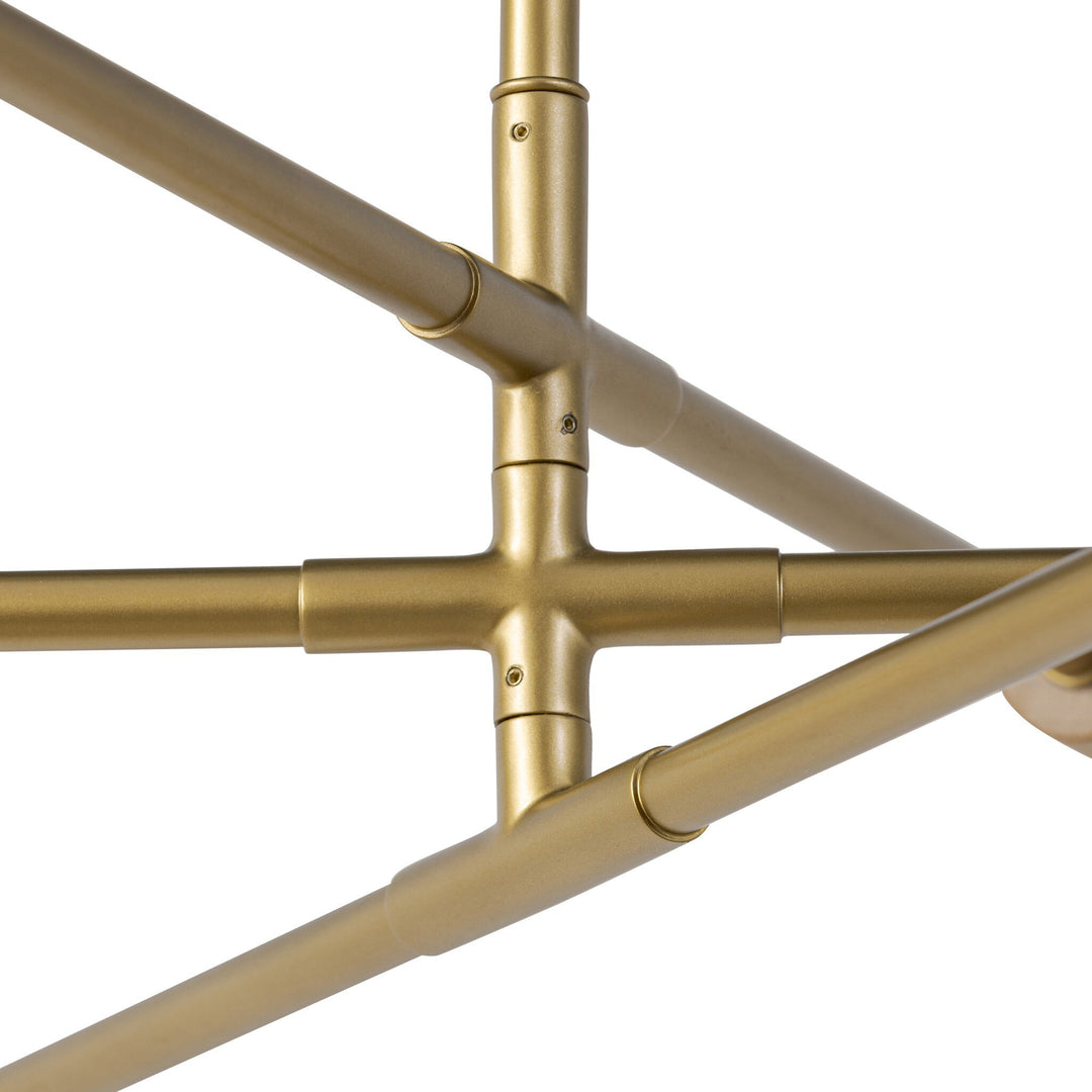 Candelabro triple luz con piel o lino Venus