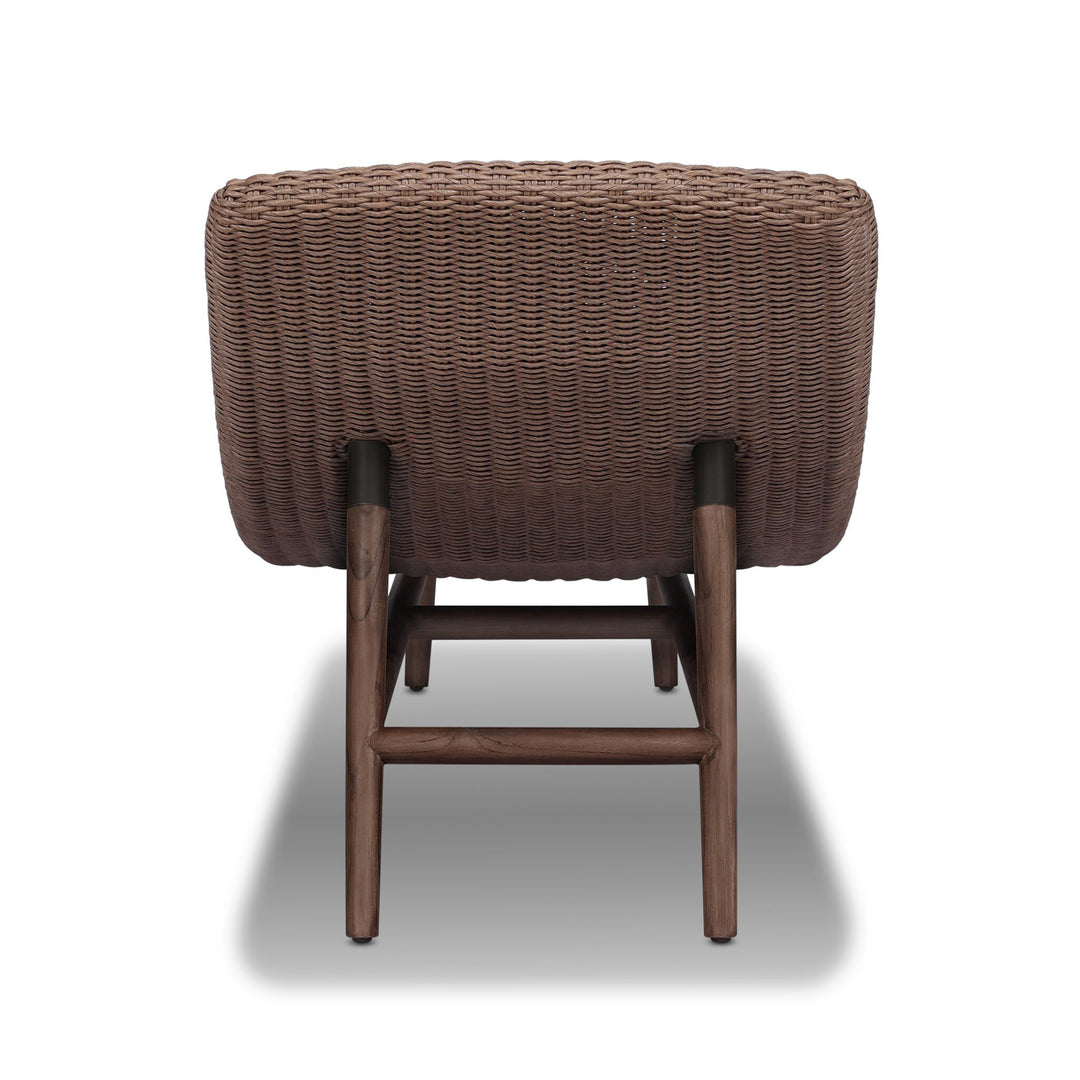 Chaise Vintage para exteriores de teca sólido Ginés