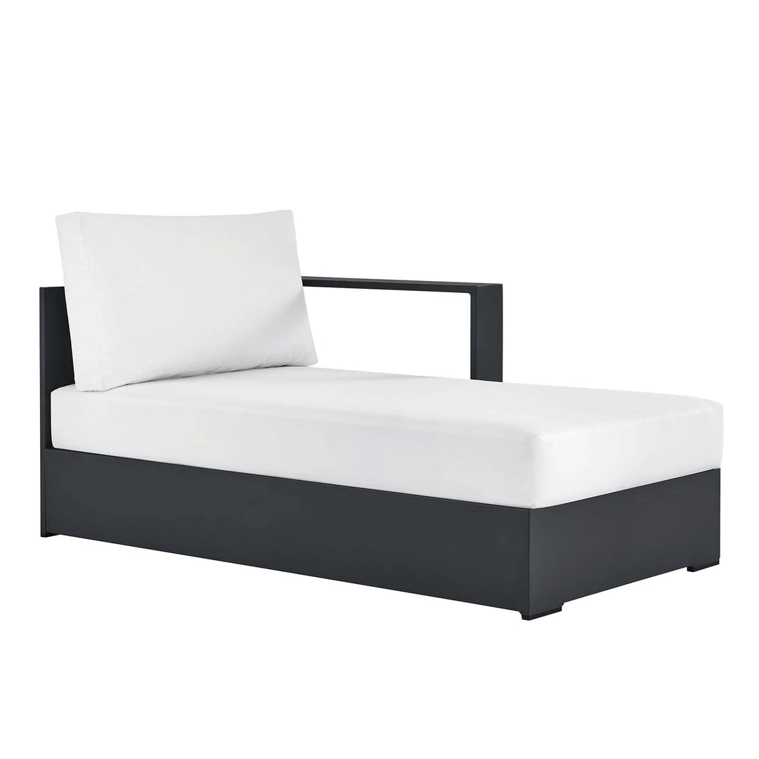 Chaise blanco para exteriores de aluminio Neuba - Derecho Modular.