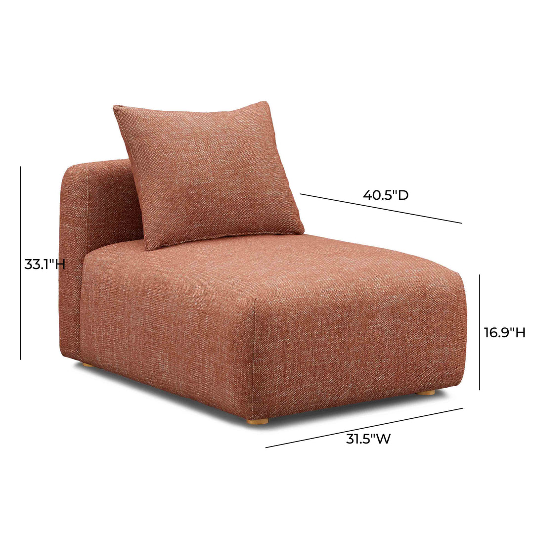 Chaise modular sin descansabrazos Emory