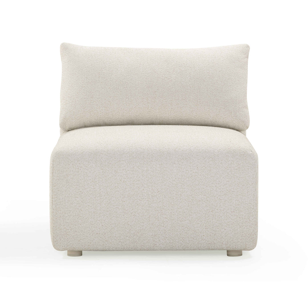 Chaise modular sin descansabrazos para exteriores Emory