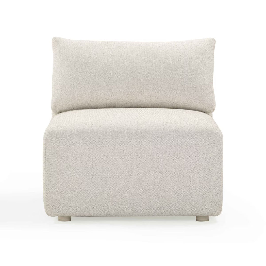 Chaise modular sin descansabrazos para exteriores Emory