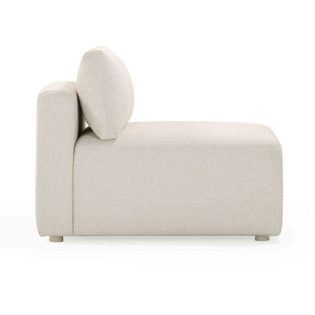 Chaise modular sin descansabrazos para exteriores Emory