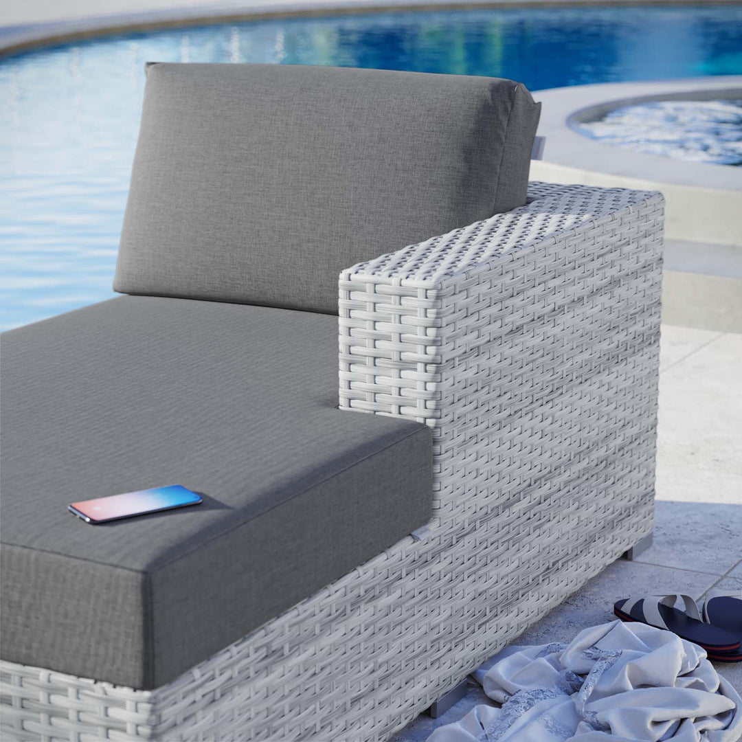 Chaise para exterior Nahele - brazo derecho