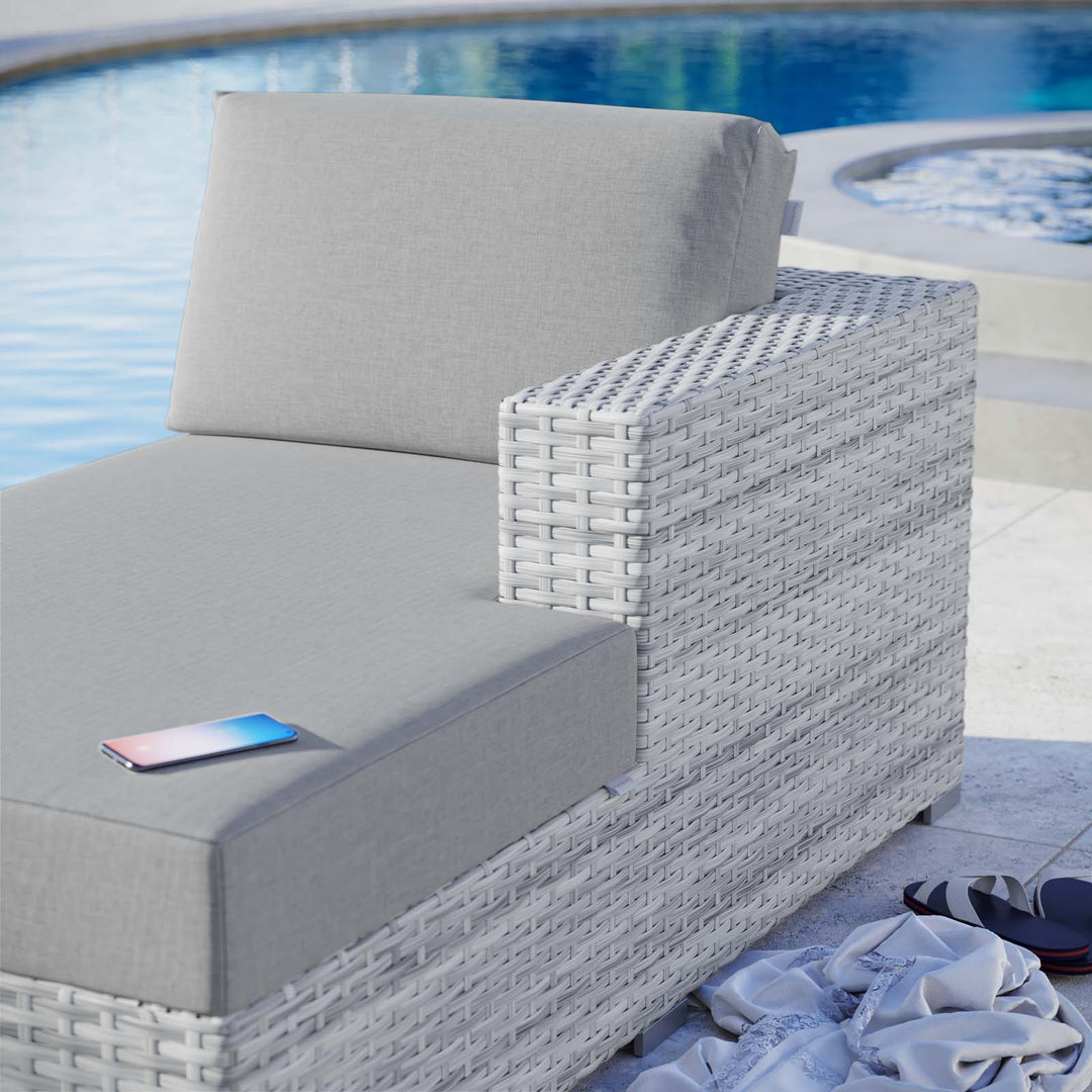 Chaise para exterior Nahele - brazo derecho