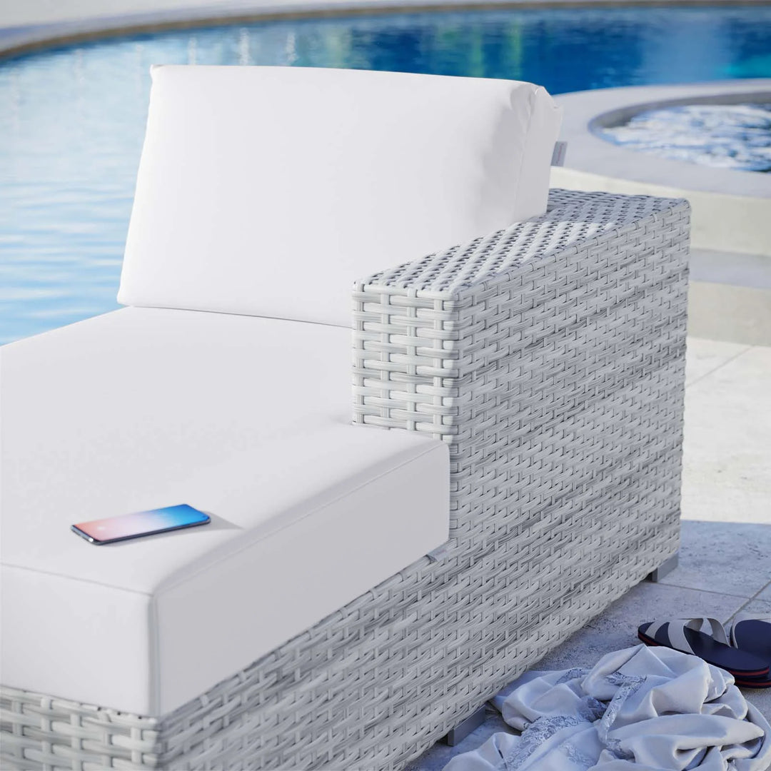Chaise para exterior Nahele - brazo derecho