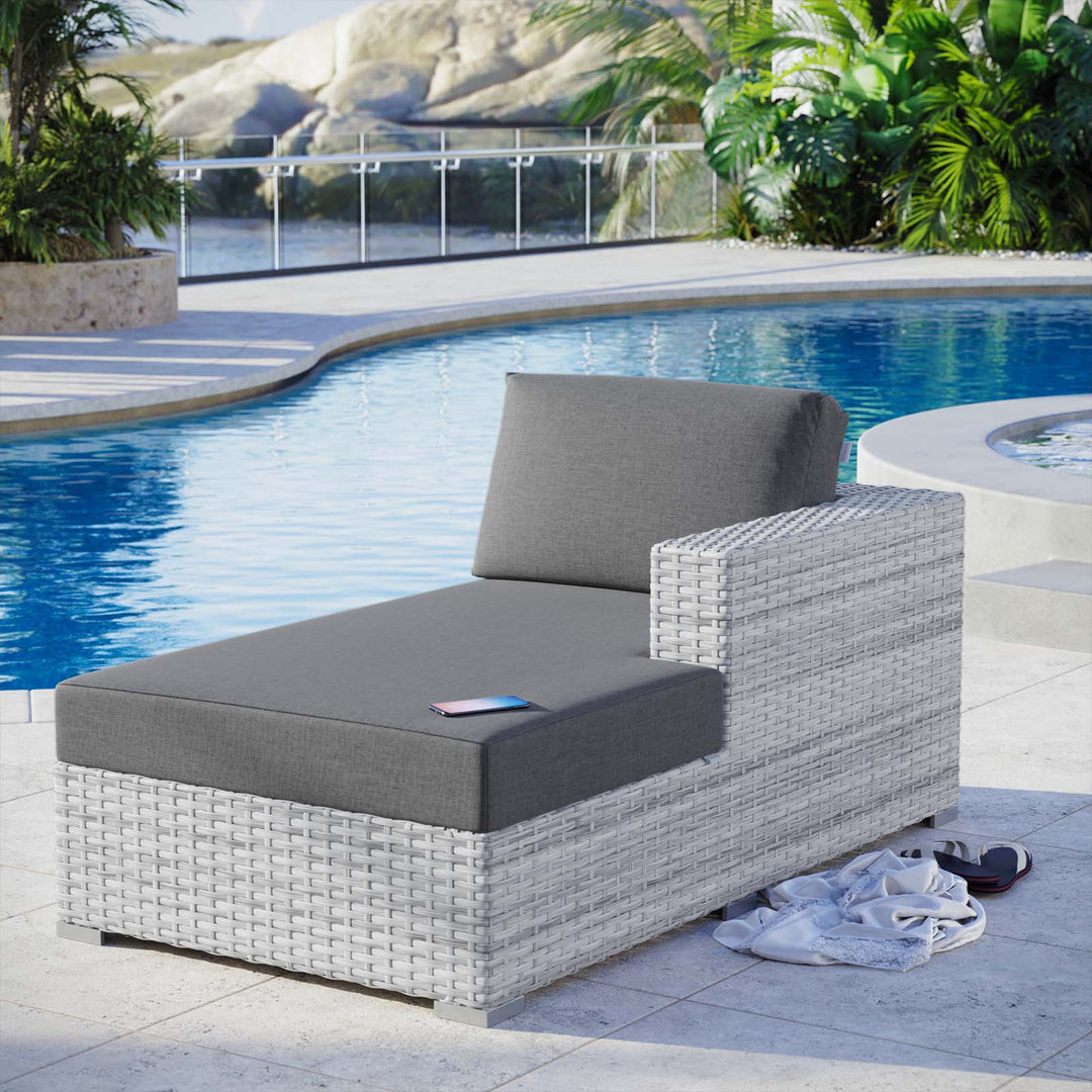 Chaise para exterior Nahele - brazo derecho