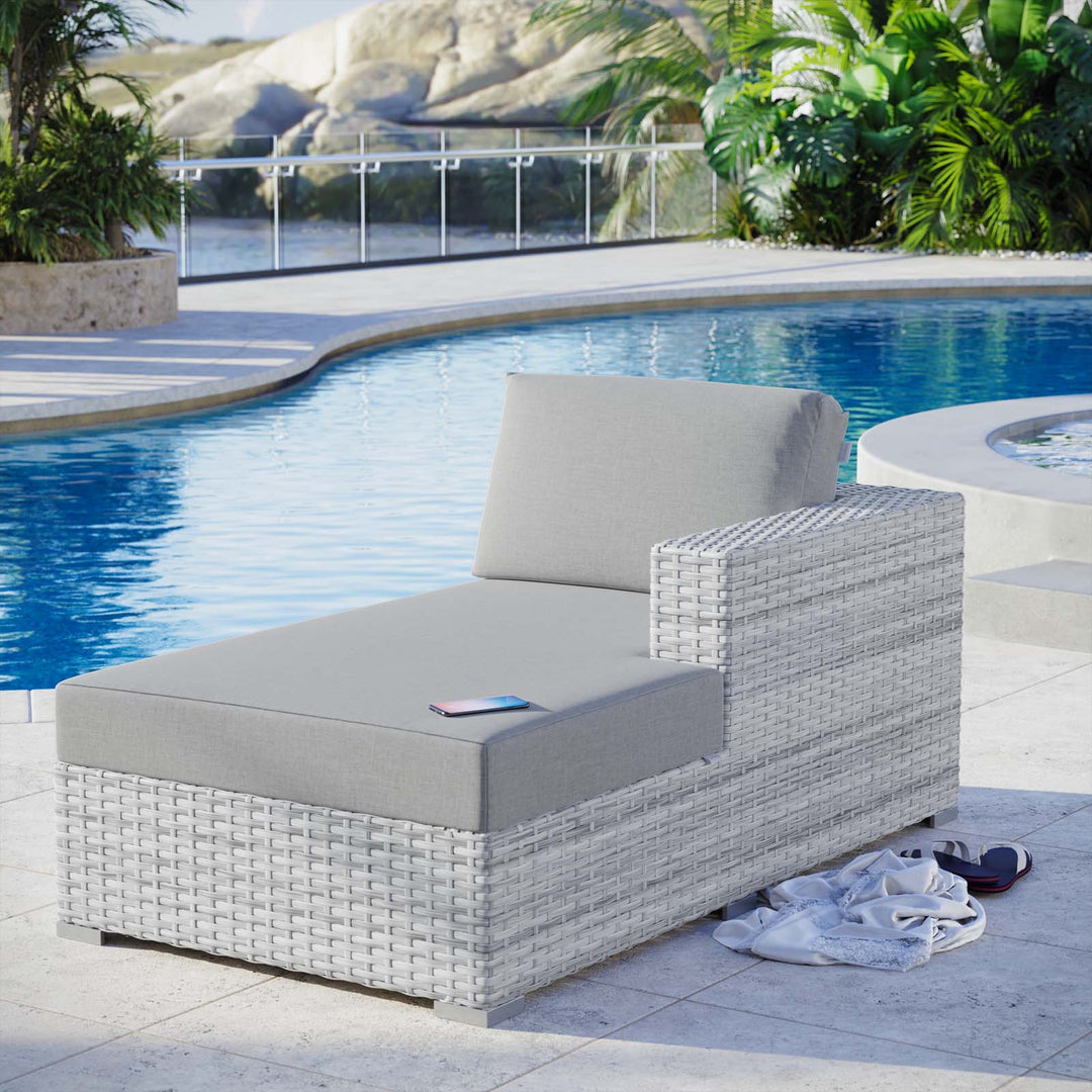 Chaise para exterior Nahele - brazo derecho