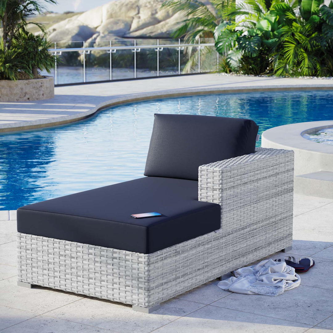 Chaise para exterior Nahele - brazo derecho