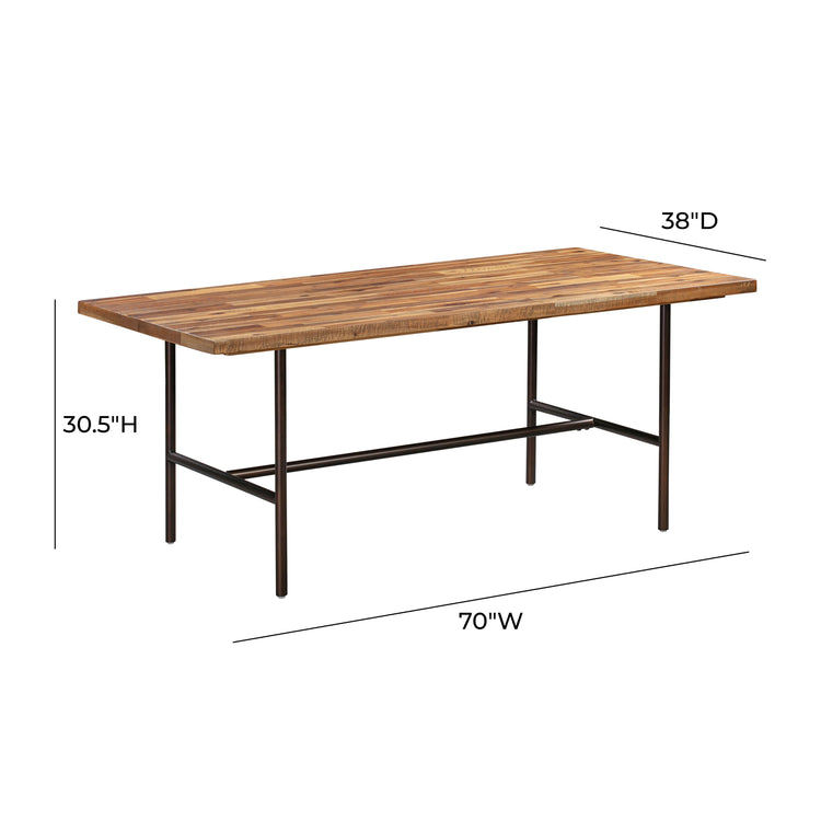 Comedor de madera Ghita dimensiones.