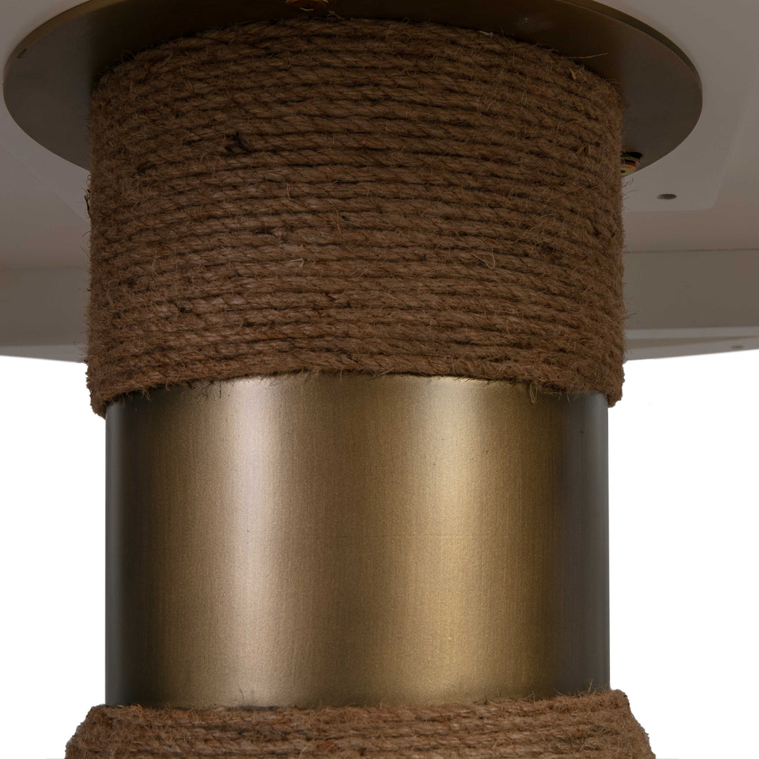 Comedor elegante con base de cuerda Gora