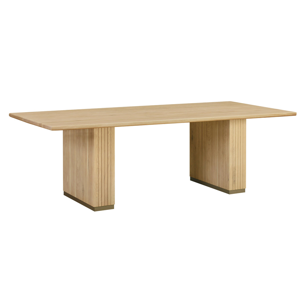 Comedor rectangular de roble natural Cheryl.