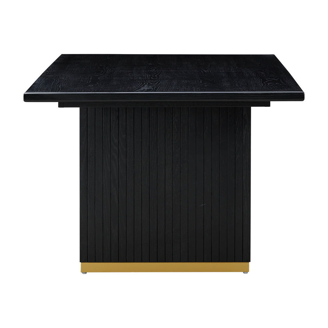 Comedor rectangular de roble negro o natural Cheryl