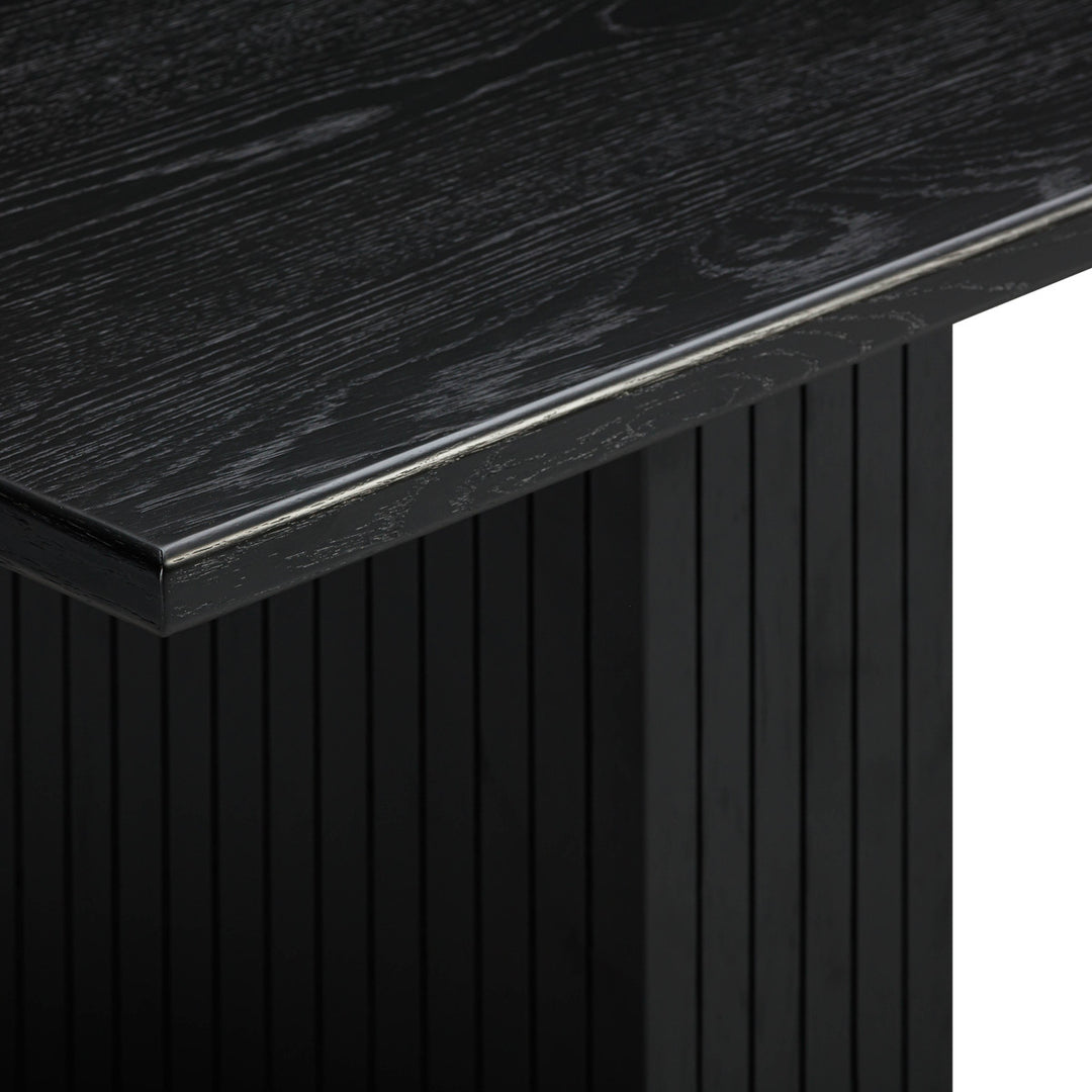 Comedor rectangular de roble negro o natural Cheryl