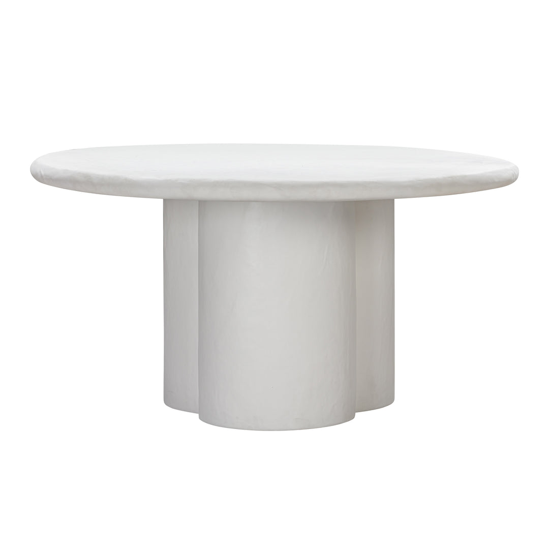 Comedor redondo de concreto para 4 personas blanco o negro Ouri