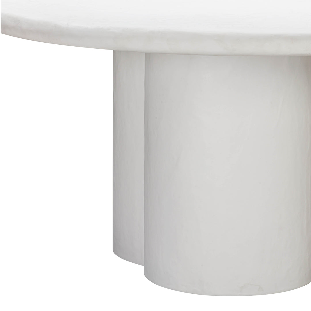 Comedor redondo de concreto para 4 personas blanco o negro Ouri