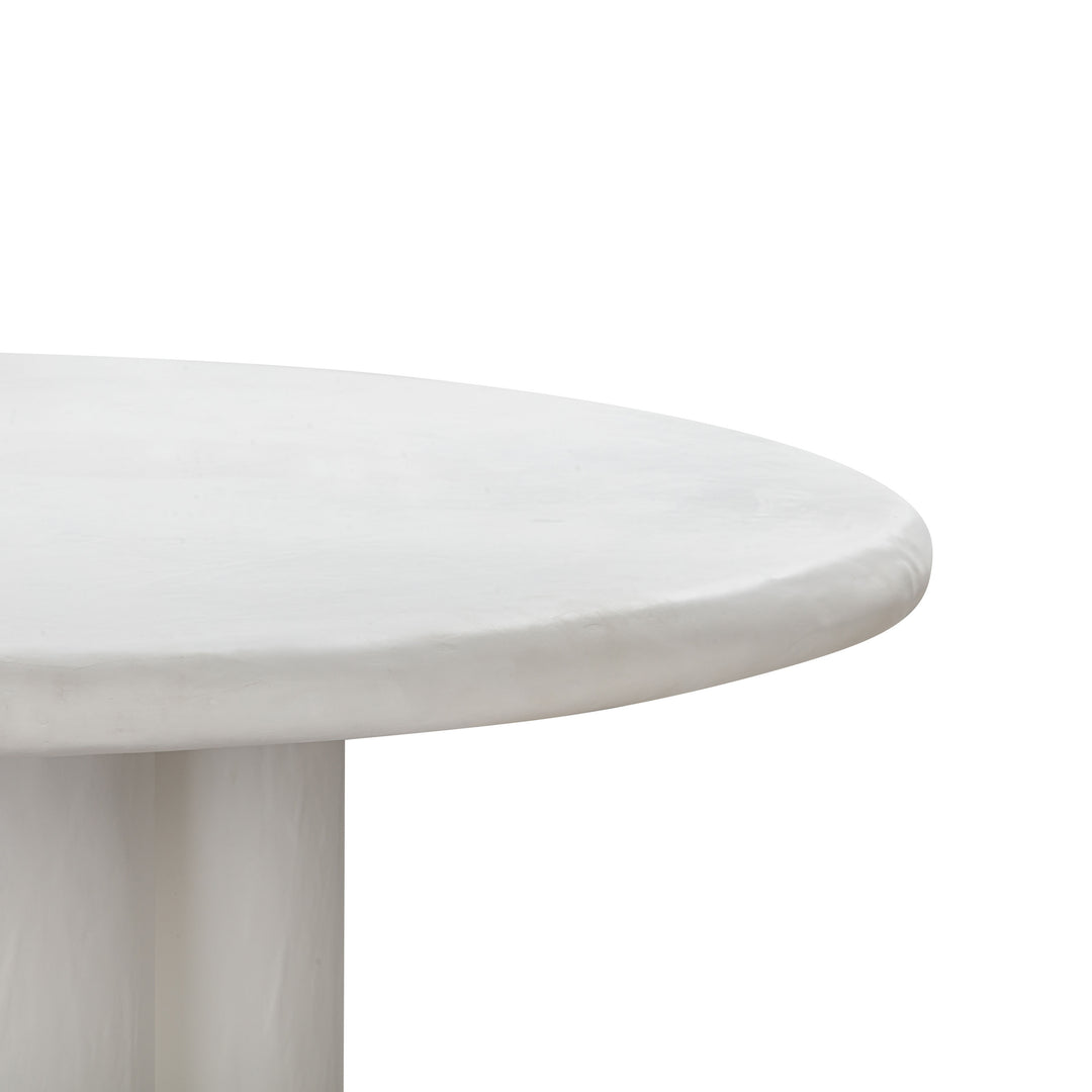 Comedor redondo de concreto para 4 personas blanco o negro Ouri