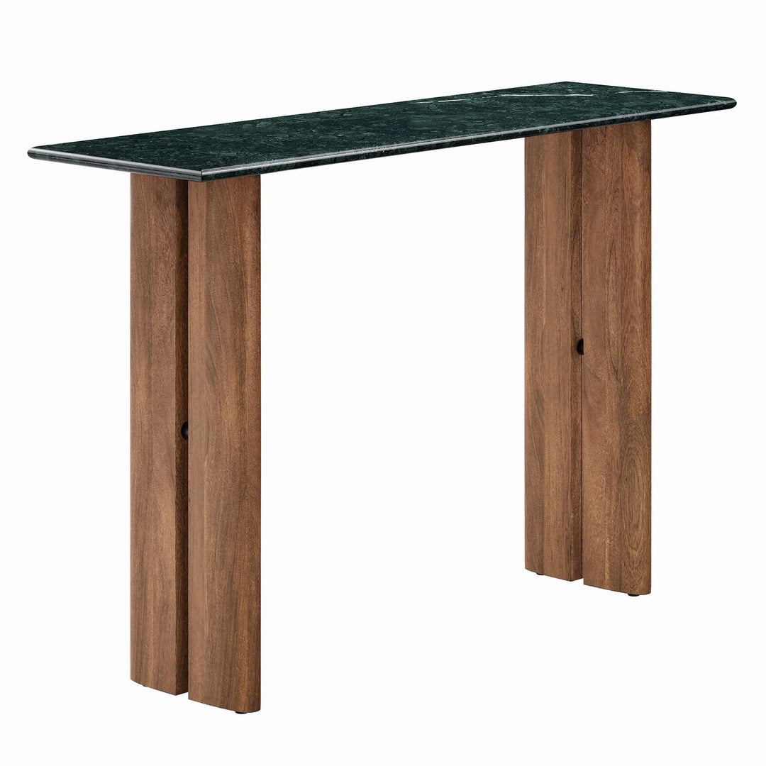 Consola de 46" con mármol verde Liam.