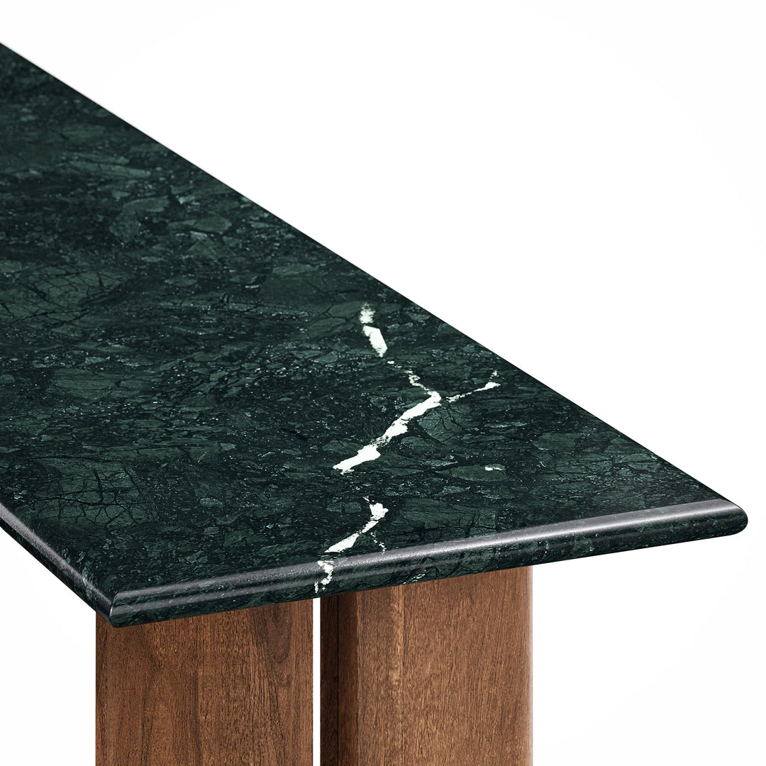 Consola de 46" con mármol verde Liam