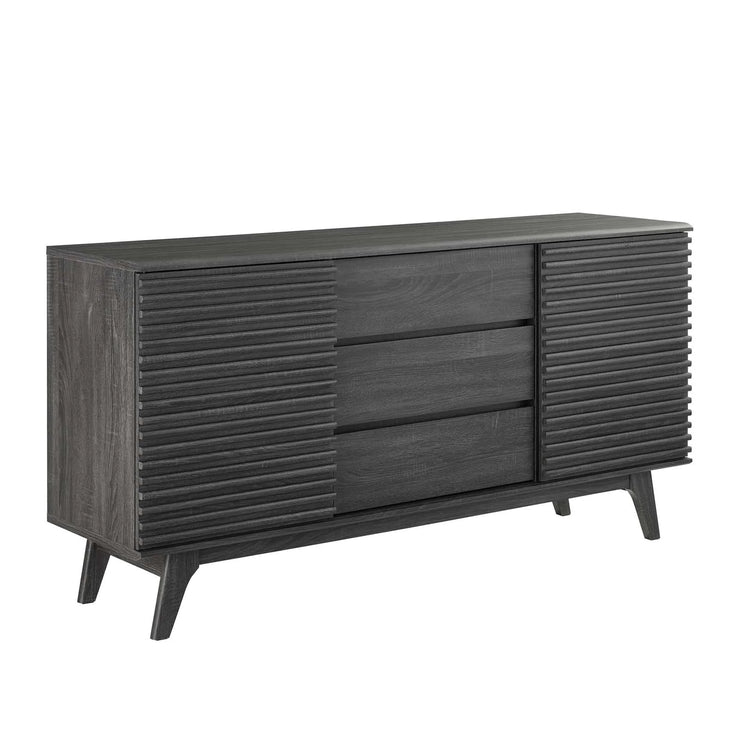 Consola de 63” Niklas color negro.