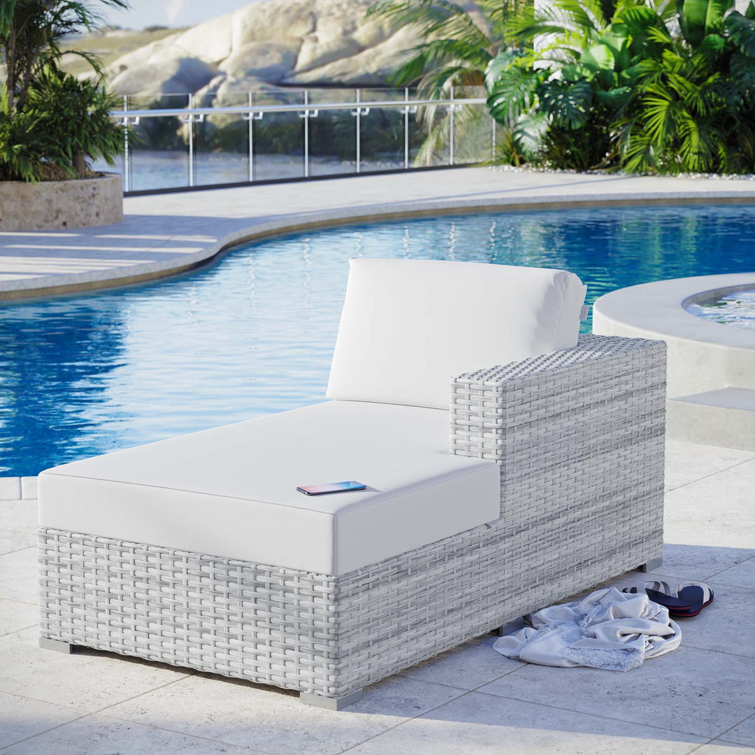 Chaise para exterior Nahele - brazo derecho
