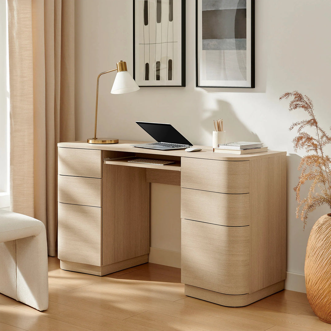 Escritorio curveado de 55” Bruno