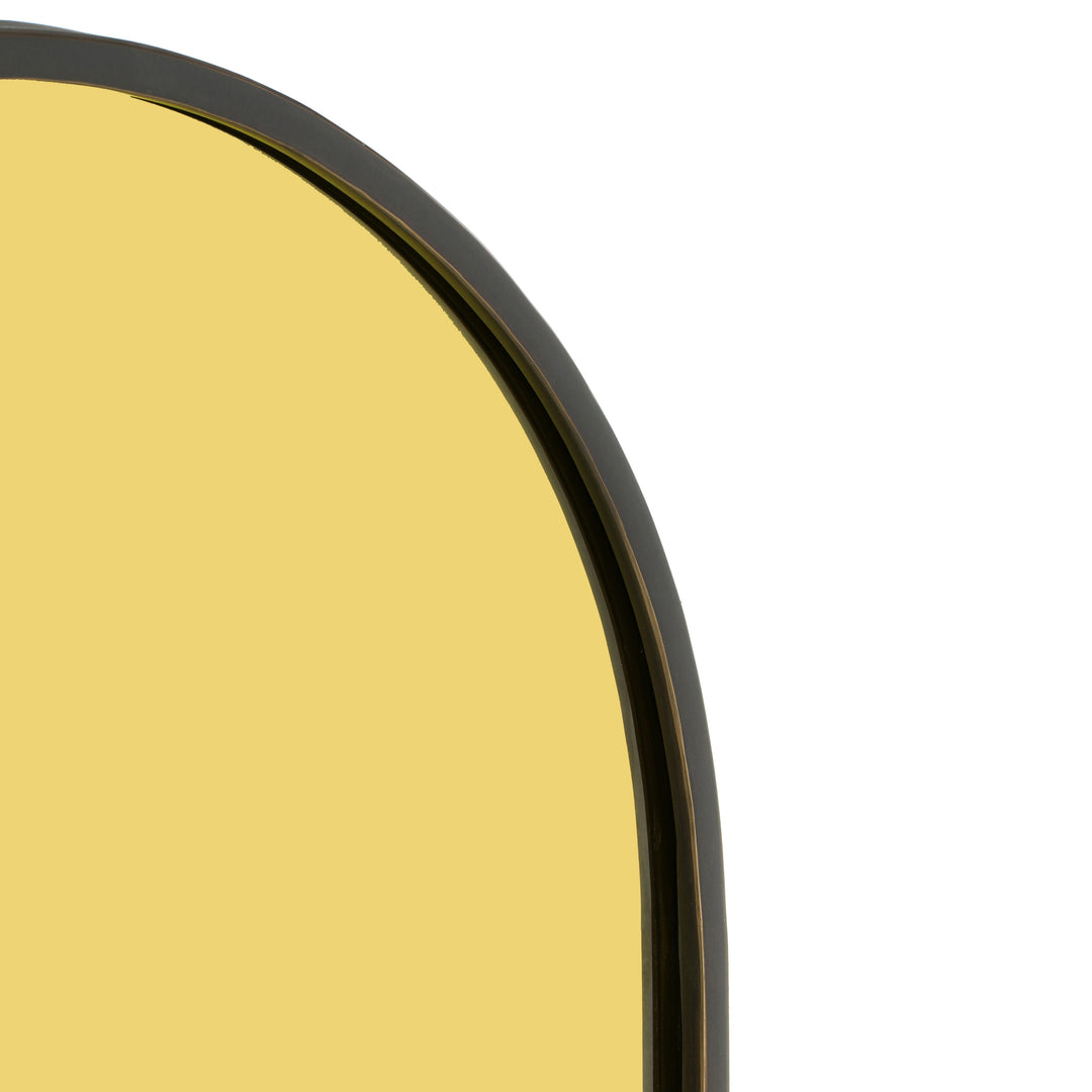 Espejo de pared entintado dorado Harvey