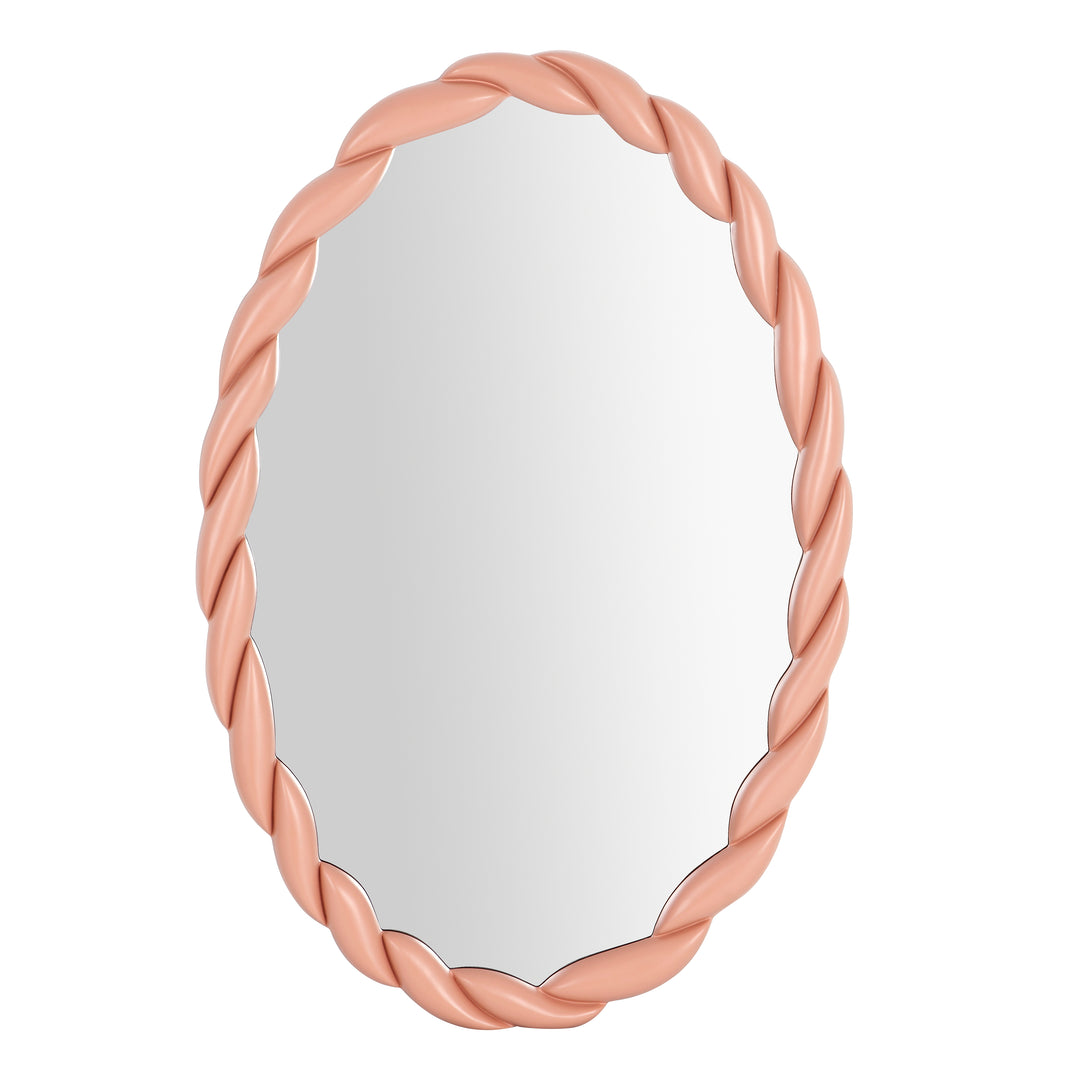 Espejo ovalado color malva o crema Ariel