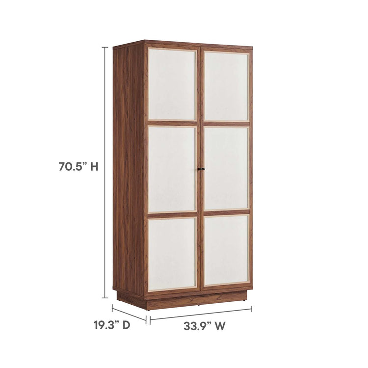 Gabinete alto 70” de almacenamiento Gabriel dimensiones.